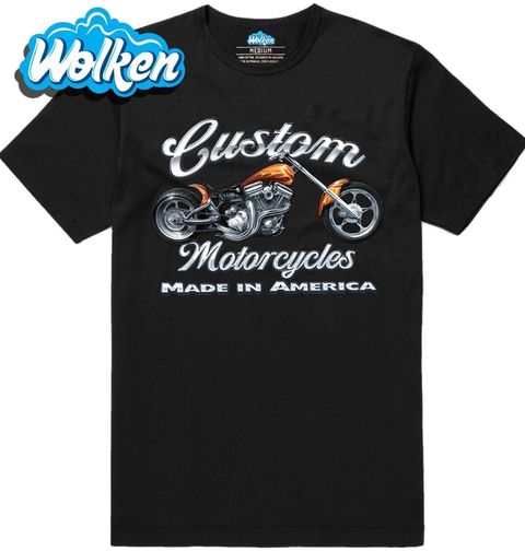 Obrázek produktu Pánské tričko Custom Motorcycles Motorky na Zakázku