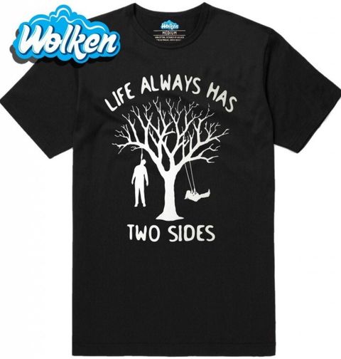 Obrázek produktu Pánské tričko "Na stromě se můžeš houpat nebo viset"