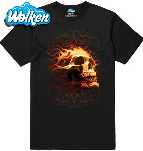 Obrázek produktu Pánské tričko Ohnivá Lebka