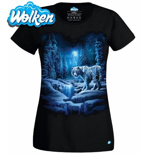 Obrázek produktu Dámské tričko Sněžný Tygr v Úplňku