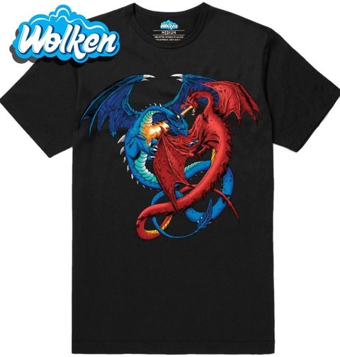 Obrázek produktu Pánské tričko Dračí Boj Oheň VS Voda