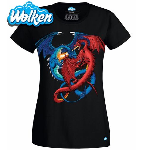 Obrázek produktu Dámské tričko Dračí Boj Oheň VS Voda