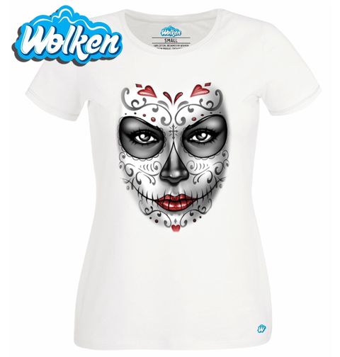 Obrázek produktu Dámské tričko Maska Dívky Dne Mrtvých