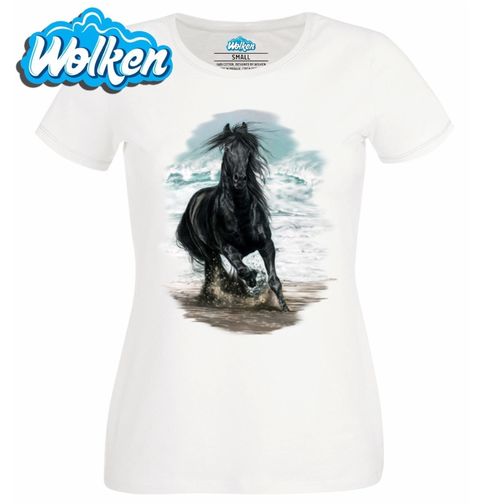Obrázek produktu Dámské tričko Černý Hřebec na Pláži