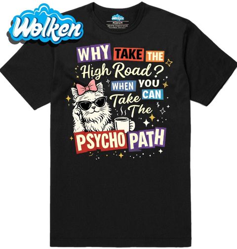 Obrázek produktu Pánské tričko Kočka na Psychopatické Cestě