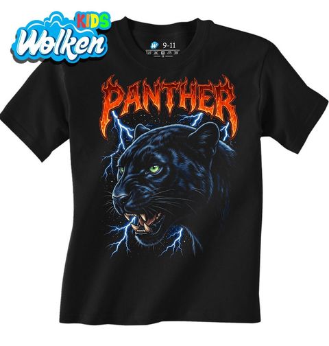 Obrázek produktu Dětské tričko Metalový Černý Panter Panther