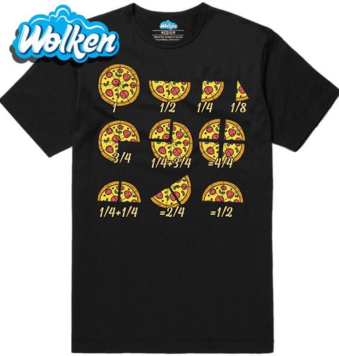 Obrázek produktu Pánské tričko Pizza a Matematické Zlomky