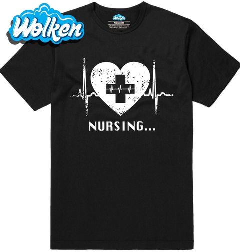 Obrázek produktu Pánské tričko Kardiogram Ošetřovatelství