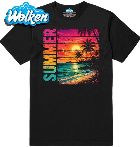Obrázek produktu Pánské tričko Léto u Západu Slunce nad Tropickým Mořem Summer