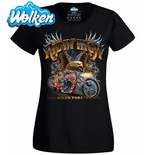 Obrázek produktu Dámské tričko Ridin' High Rozzuřený Orel Motorkáře