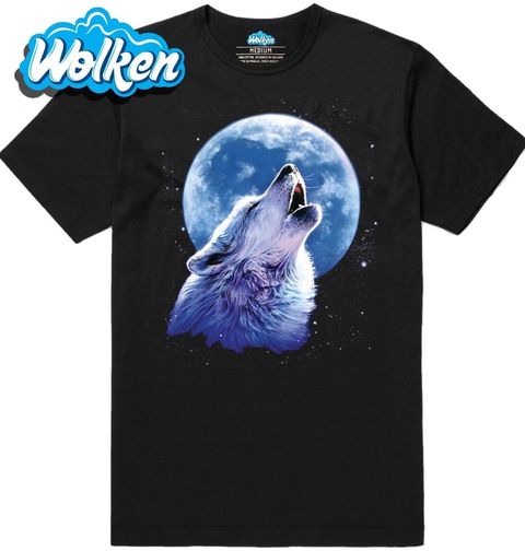 Obrázek produktu Pánské tričko Vlčí zpěv na měsíc 