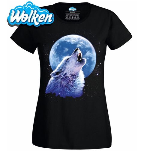 Obrázek produktu Dámské tričko Vlčí zpěv na měsíc 
