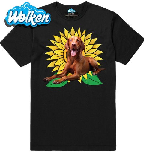 Obrázek produktu Pánské tričko Maďarský Ohař Vizsla se Slunečnící