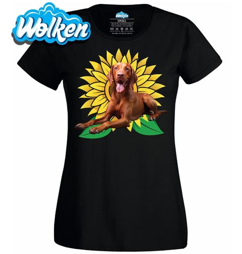 Obrázek produktu Dámské tričko Maďarský Ohař Vizsla se Slunečnící