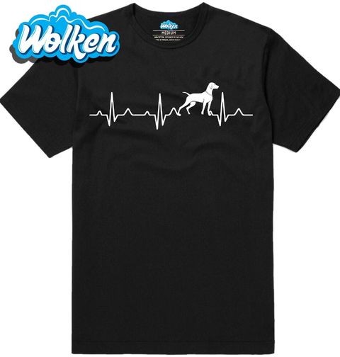 Obrázek produktu Pánské tričko Kardiogram a Maďarský Ohař Vizsla
