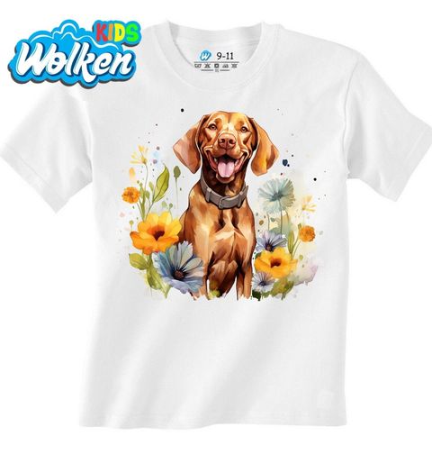 Obrázek produktu Dětské tričko Maďarský Ohař Vizsla v Rozkvetlé Přírodě