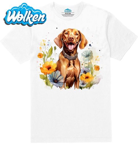 Obrázek produktu Pánské tričko Maďarský Ohař Vizsla v Rozkvetlé Přírodě