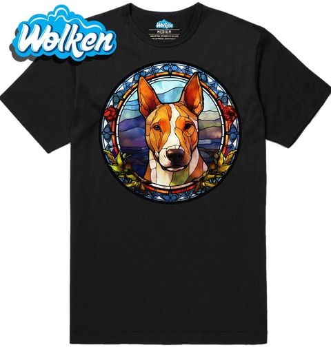 Obrázek produktu Pánské tričko Bullteriér Stained Glass Art