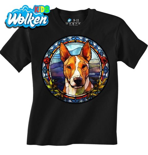 Obrázek produktu Dětské tričko Bullteriér Stained Glass Art
