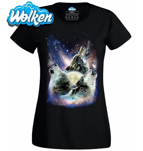 Obrázek produktu Dámské tričko Vesmírné Trio Vlků