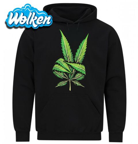 Obrázek produktu Pánská mikina Konopný list míru Weed & Peace