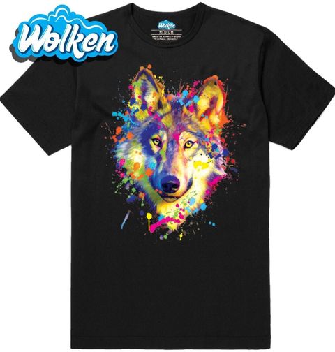 Obrázek produktu Pánské tričko Barevný Vlk