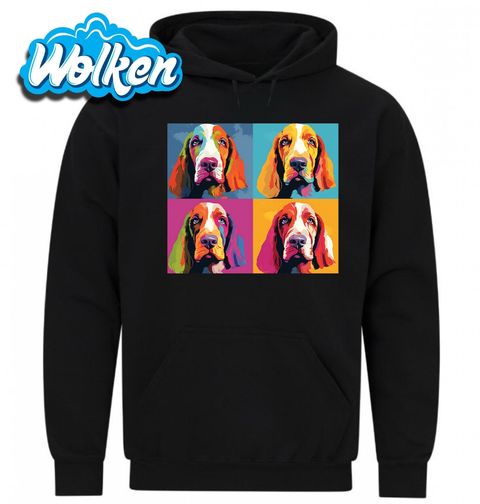 Obrázek produktu Pánská mikina Basset Hound Pop-art