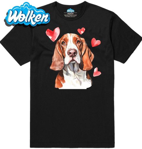 Obrázek produktu Pánské tričko Basset Hound Plný Lásky