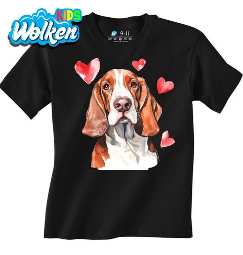 Obrázek produktu Dětské tričko Basset Hound Plný Lásky