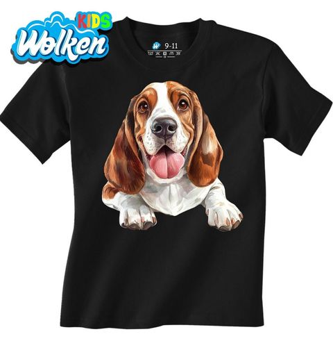 Obrázek produktu Dětské tričko Usměvavý Basset Hound