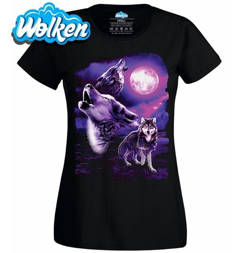 Obrázek produktu Dámské tričko Měsíční Vlk Fantazie