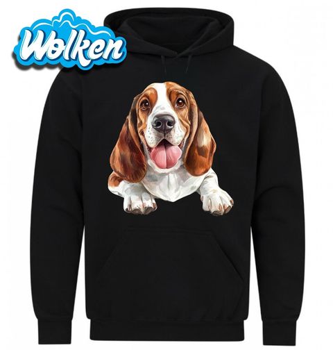 Obrázek produktu Pánská mikina Usměvavý Basset Hound
