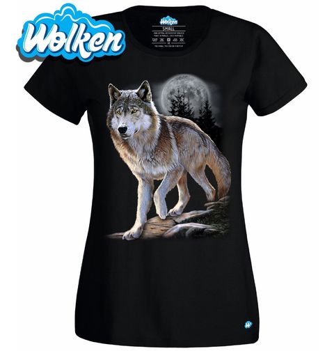 Obrázek produktu Dámské tričko Vlk Samotář na Nočním Lovu