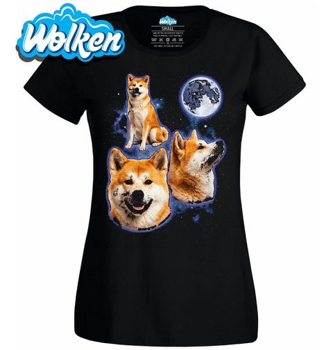 Obrázek produktu Dámské tričko Akita Inu ve Vesmíru