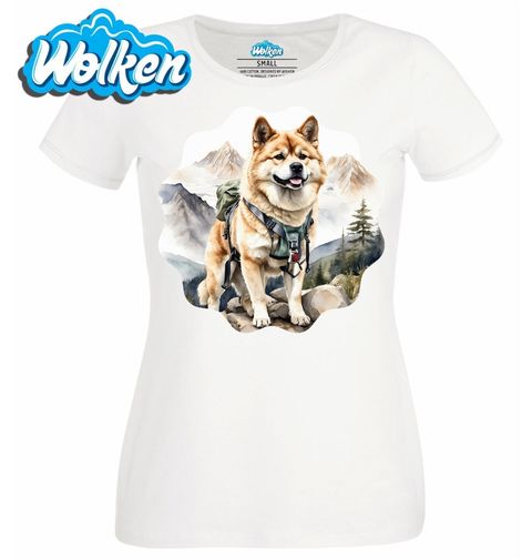 Obrázek produktu Dámské tričko Akita Inu na Horské Výpravě