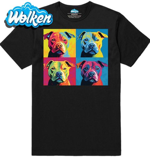 Obrázek produktu Pánské tričko Stafordšírský Bulteriér v Pop-art Stylu