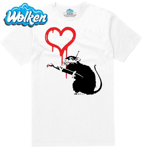 Obrázek produktu Pánské tričko Krysa se Srdcem Love Rat Banksy