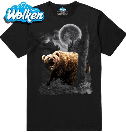 Obrázek produktu Pánské tričko Divoký Medvěd při úplňku 