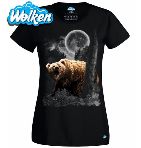 Obrázek produktu Dámské tričko Divoký Medvěd při úplňku 