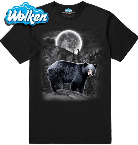 Obrázek produktu Pánské tričko Medvěd černý v úplňku 