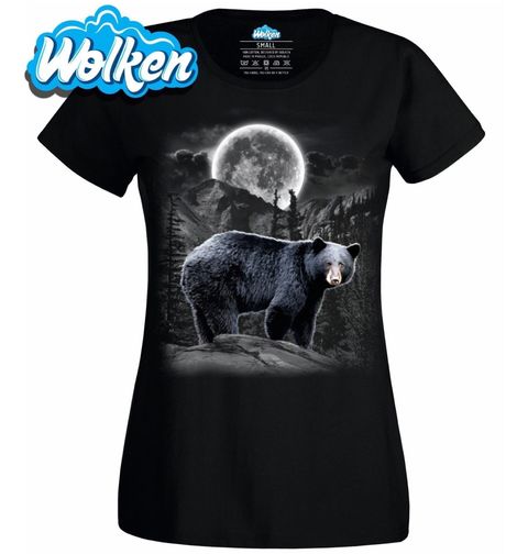 Obrázek produktu Dámské tričko Medvěd černý v úplňku 