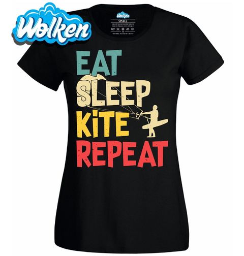 Obrázek produktu Dámské tričko Jez, spi, kitesurfuj, opakuj Eat Sleep Kite Repeat