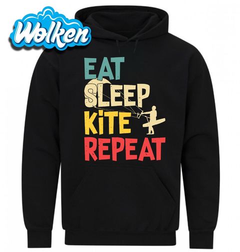 Obrázek produktu Pánská mikina Jez, spi, kitesurfuj, opakuj Eat Sleep Kite Repeat