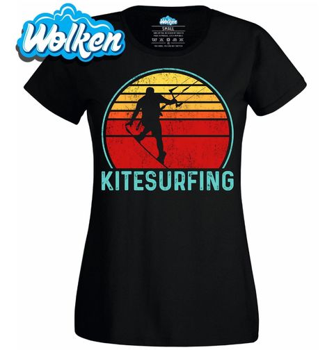 Obrázek produktu Dámské tričko Retro Kitesurfař na Vlně
