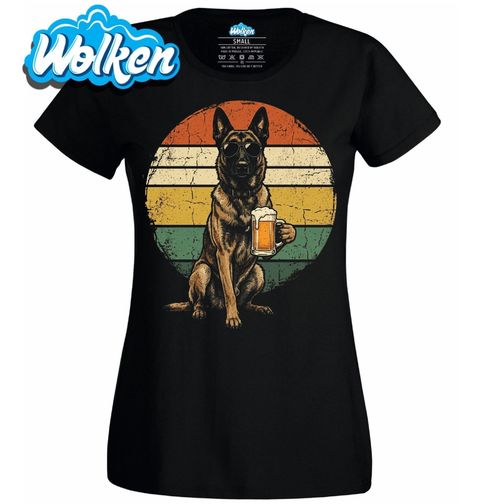 Obrázek produktu Dámské tričko Belgický ovčák Malinois s Pivem