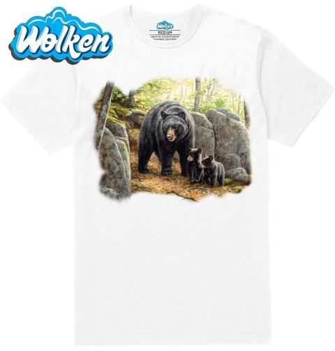 Obrázek produktu Pánské tričko Černí medvědi v jarní krajině 
