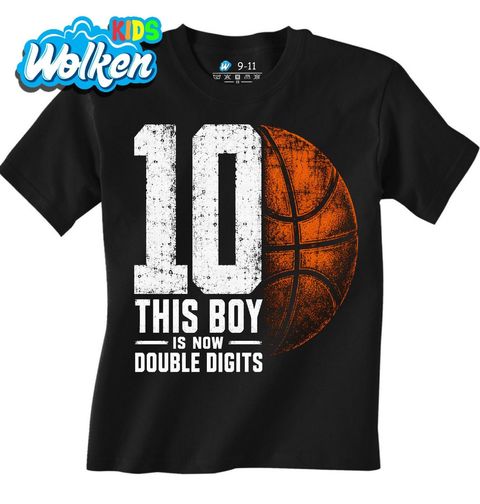 Obrázek produktu Dětské tričko 10 Let Poprvé Dvouciferný Věk Basketbalista