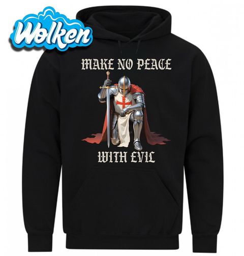 Obrázek produktu Pánská mikina Templář Nesmiřuj se se Zlem Make No Peace With Evil