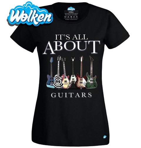 Obrázek produktu Dámské tričko Je to všechno o kytarách