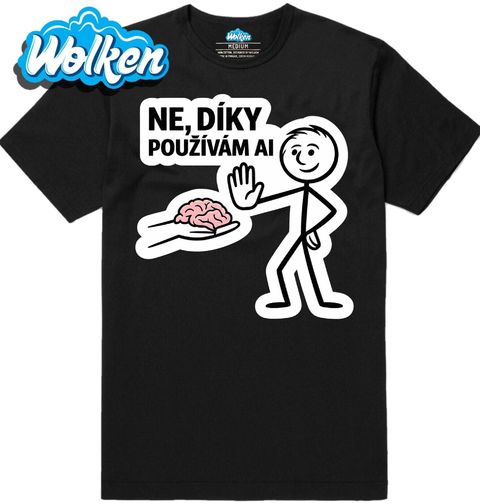 Obrázek produktu Pánské tričko Ne Díky Používám AI